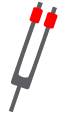 Acutonics Tuning Fork Logo Red